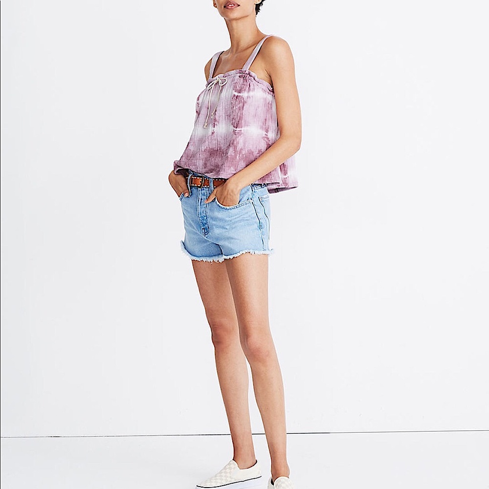 MADEWELL x Warm Tie Dye Drawstring Tank Top - Picture 2 of 10